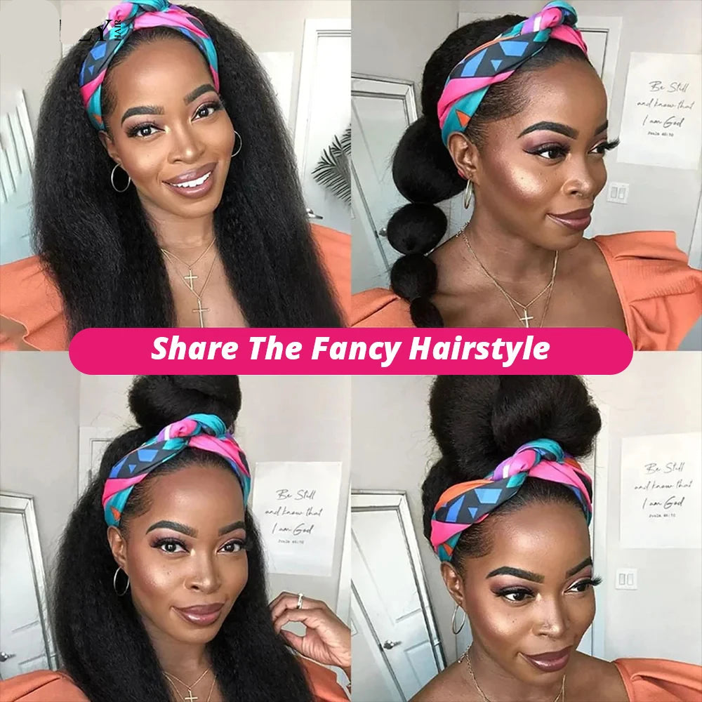 Kinky Headband Wig | Brazilian Human Hair Wig | Edge Silks