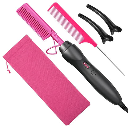 Hot Comb Straightener 3 in 1