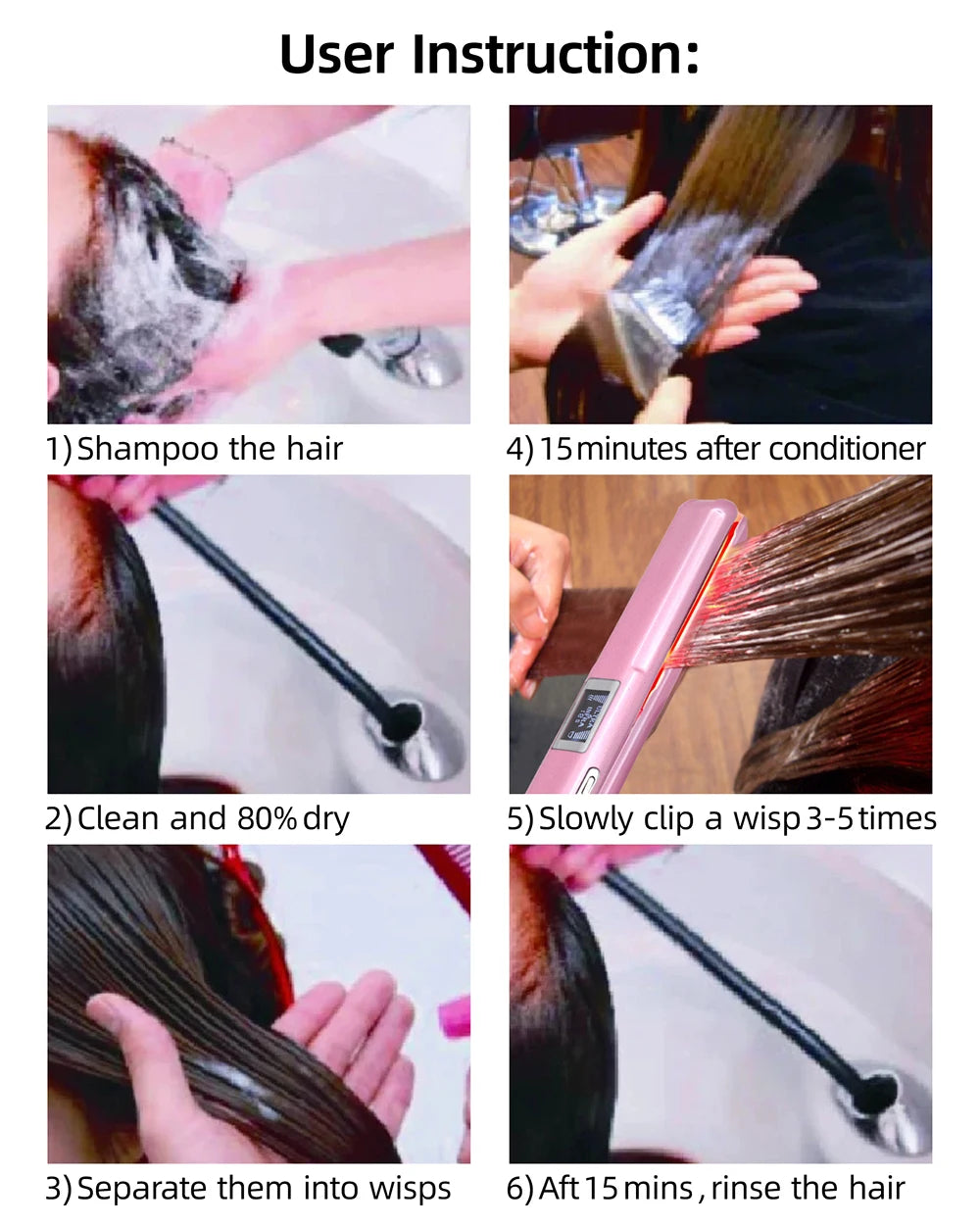 Ultrasonic Infrared Hair Straightener