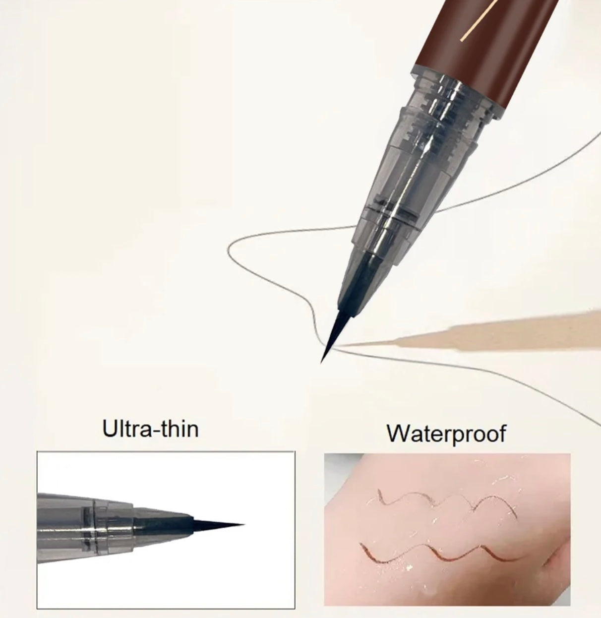 Ultra Fine Extra Slim Eyebrows Pen Waterproof Professional Sweat-proof Liquid Eye Brow Pen