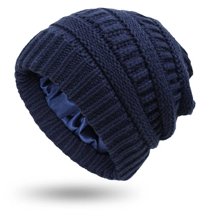 Satin Lined Chunky Beanie