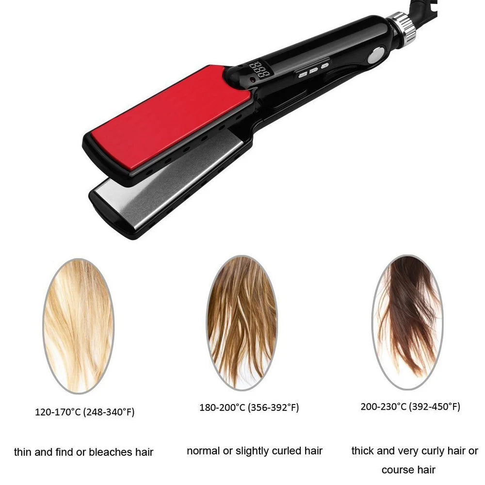 MADAMI Titanium 2 IN 1 Hair Wide Plate Keratin Straightener