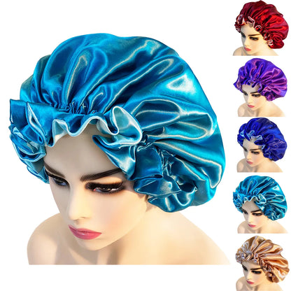 Cheveux Nuit Double Layer
 Silk Hair Bonnet