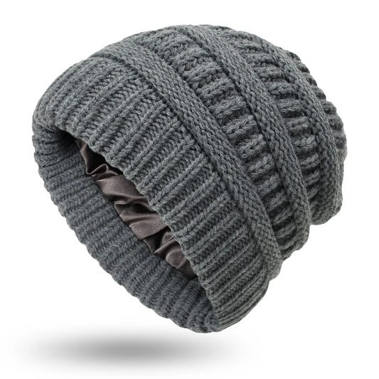 Satin Lined Chunky Beanie