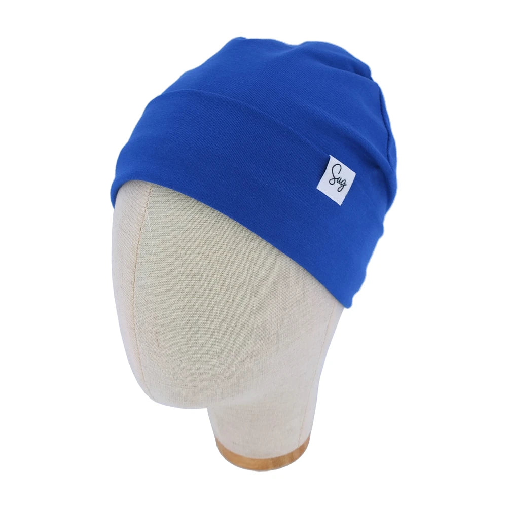 Baby Jersey Satin Lined Beanie Hat