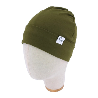 Baby Jersey Satin Lined Beanie Hat