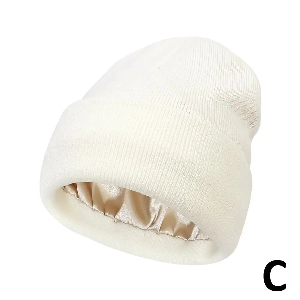 Cashmere Beanie Silk-Satin Lined