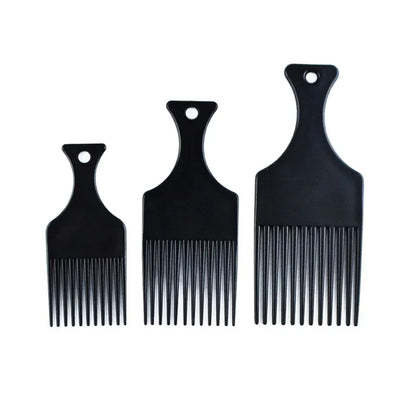 3-Piece Wide Tooth Afro Hair Pick Set