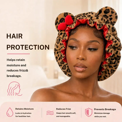 Leopard Ears Bonnet