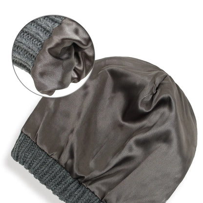 Satin Lined Chunky Beanie