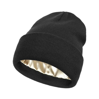 Cashmere Beanie Silk-Satin Lined