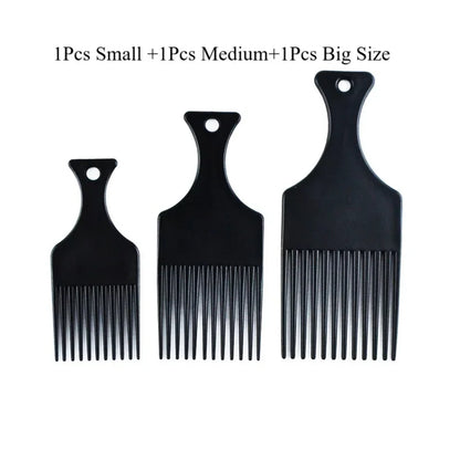 3-Piece Wide Tooth Afro Hair Pick Set