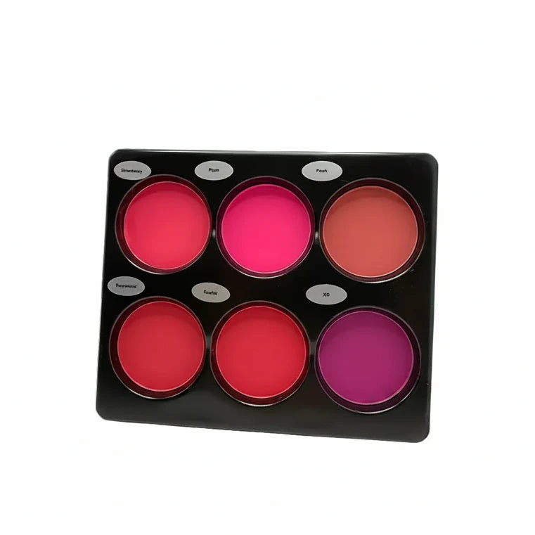 6 colour blush palette, large size, natural contouring makeup, matte blush beauty palette, long-lasting coverage