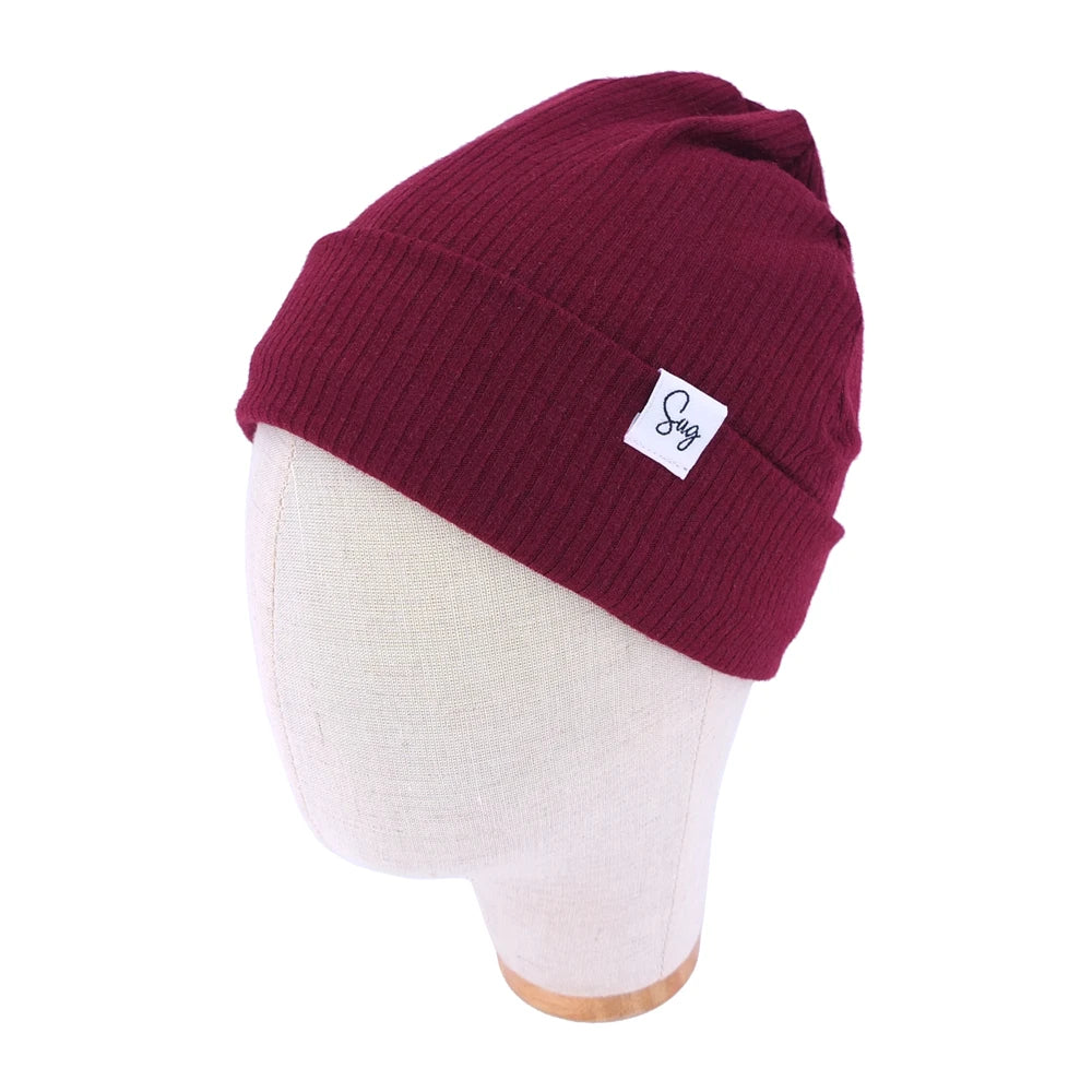 Baby Jersey Satin Lined Beanie Hat