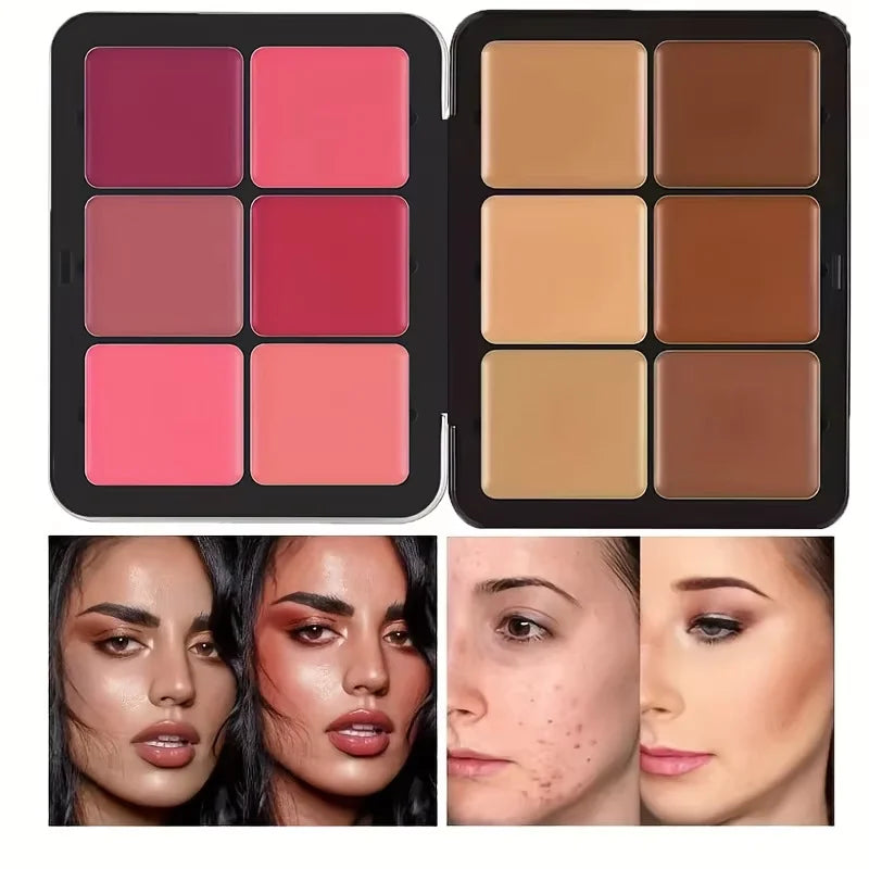 12-Color Matte Concealer and Blush Palette