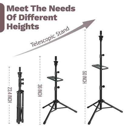 Wig Stand With Wig Tripod Tray