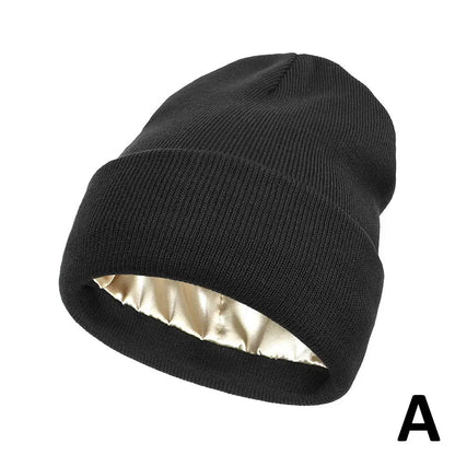 Cashmere Beanie Silk-Satin Lined