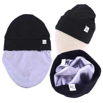 Baby Jersey Satin Lined Beanie Hat