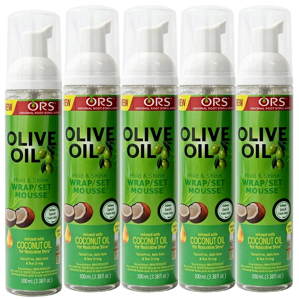 Curly Hair Mousse（100ml) For Wigs Strong Hold Olive Oil Hair Styling Mousse Anti-Frizz Hair Foam Mousse For Styling Hair Women