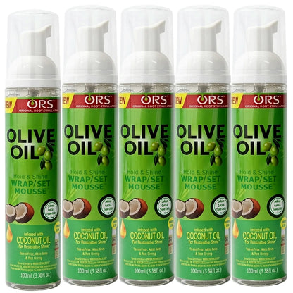 Curly Hair Mousse（100ml) For Wigs Strong Hold Olive Oil Hair Styling Mousse Anti-Frizz Hair Foam Mousse For Styling Hair Women