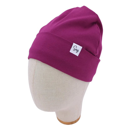 Baby Jersey Satin Lined Beanie Hat