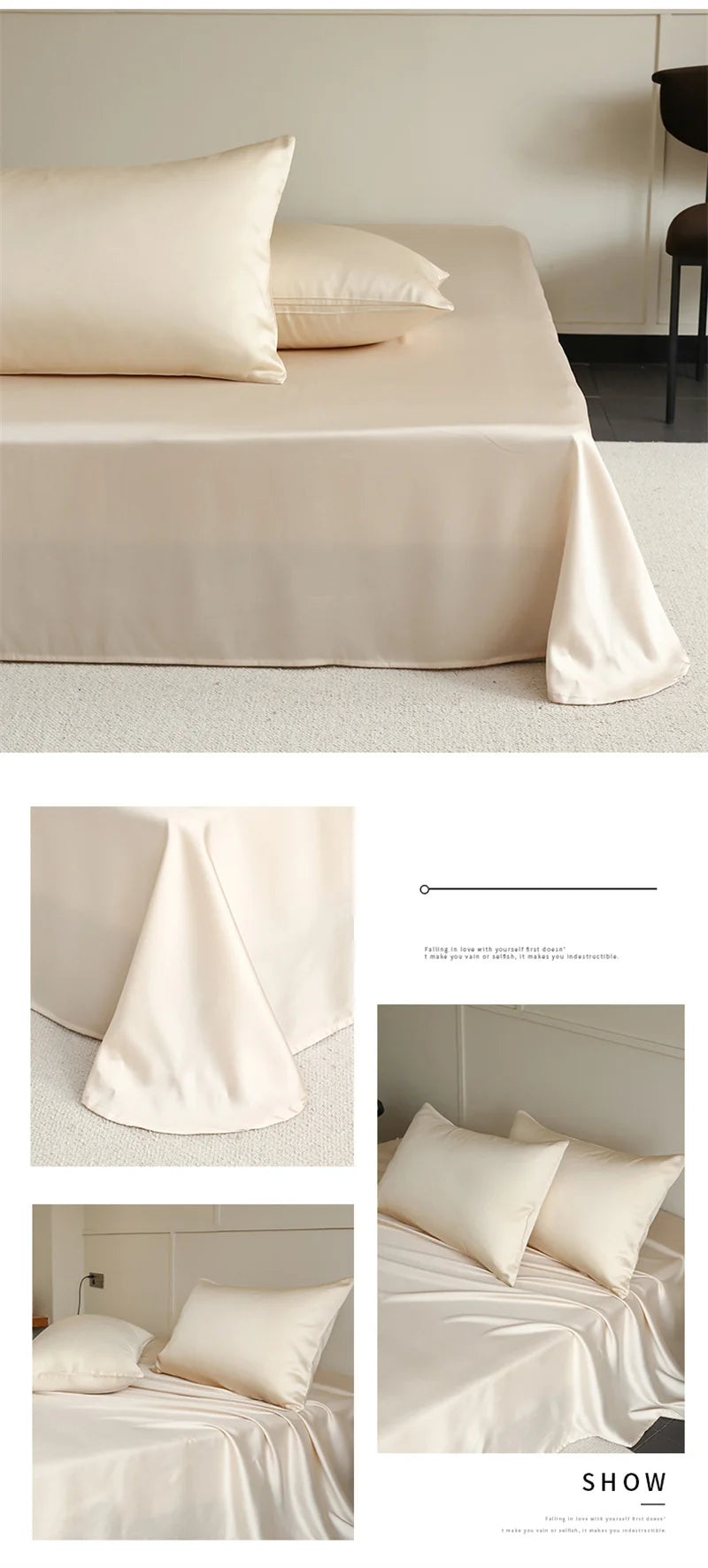 High End Natural Mulberry Silk Sheet