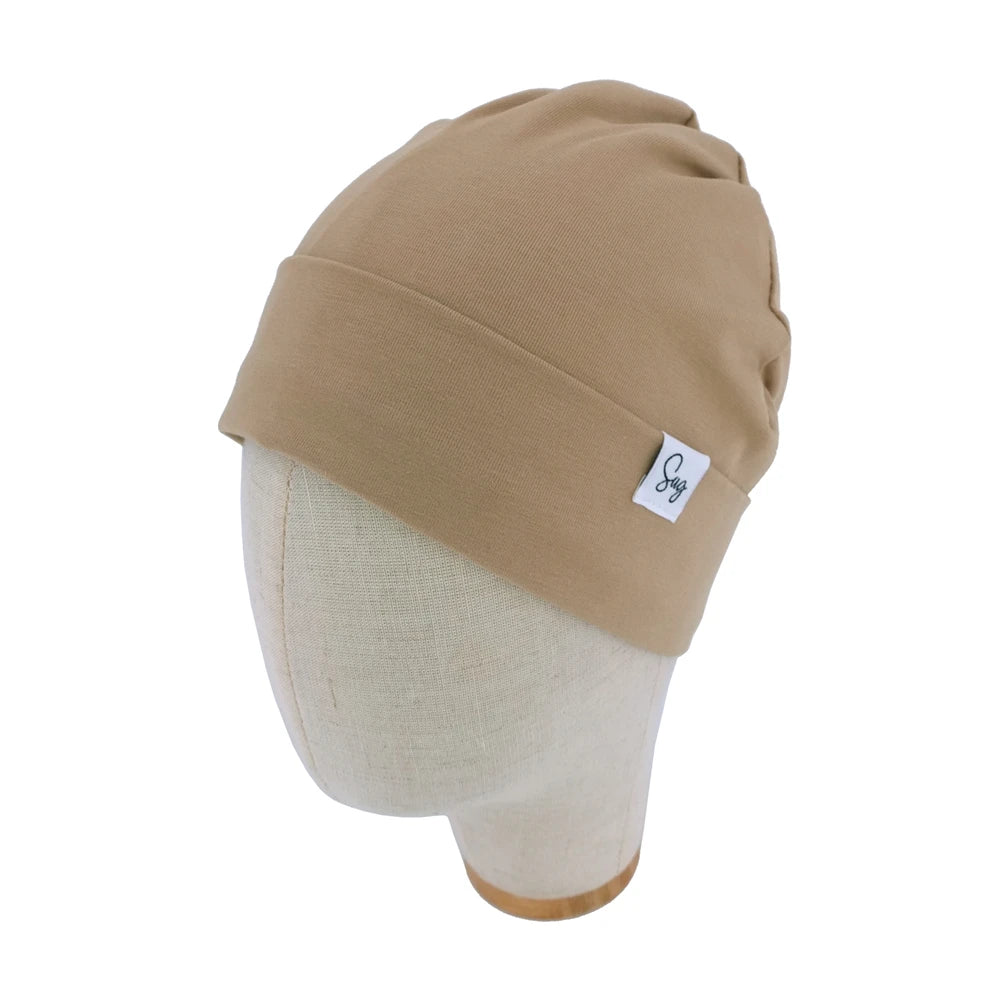 Baby Jersey Satin Lined Beanie Hat