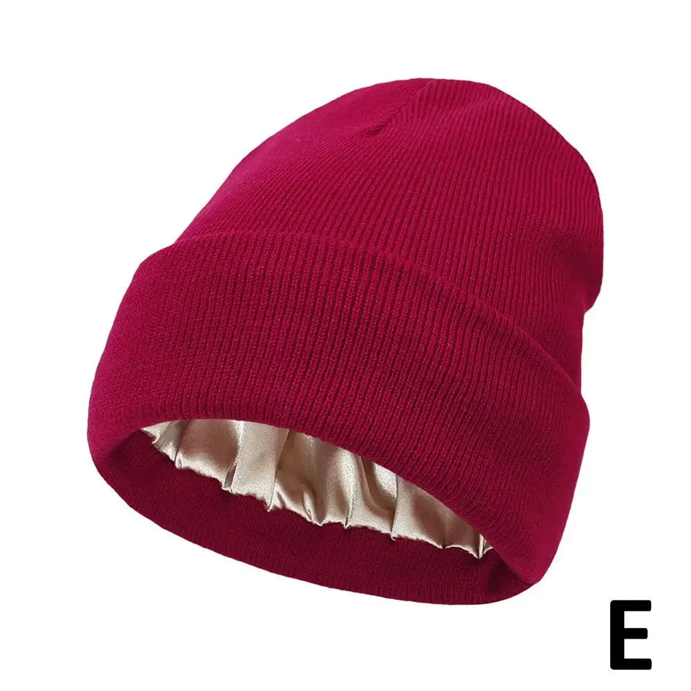 Cashmere Beanie Silk-Satin Lined