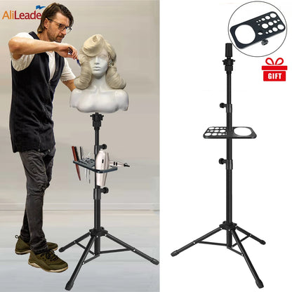 Wig Stand With Wig Tripod Tray