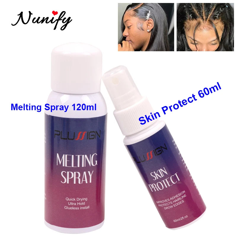 Glueless Melting Spray & Skin Protect Primer 2Pcs set