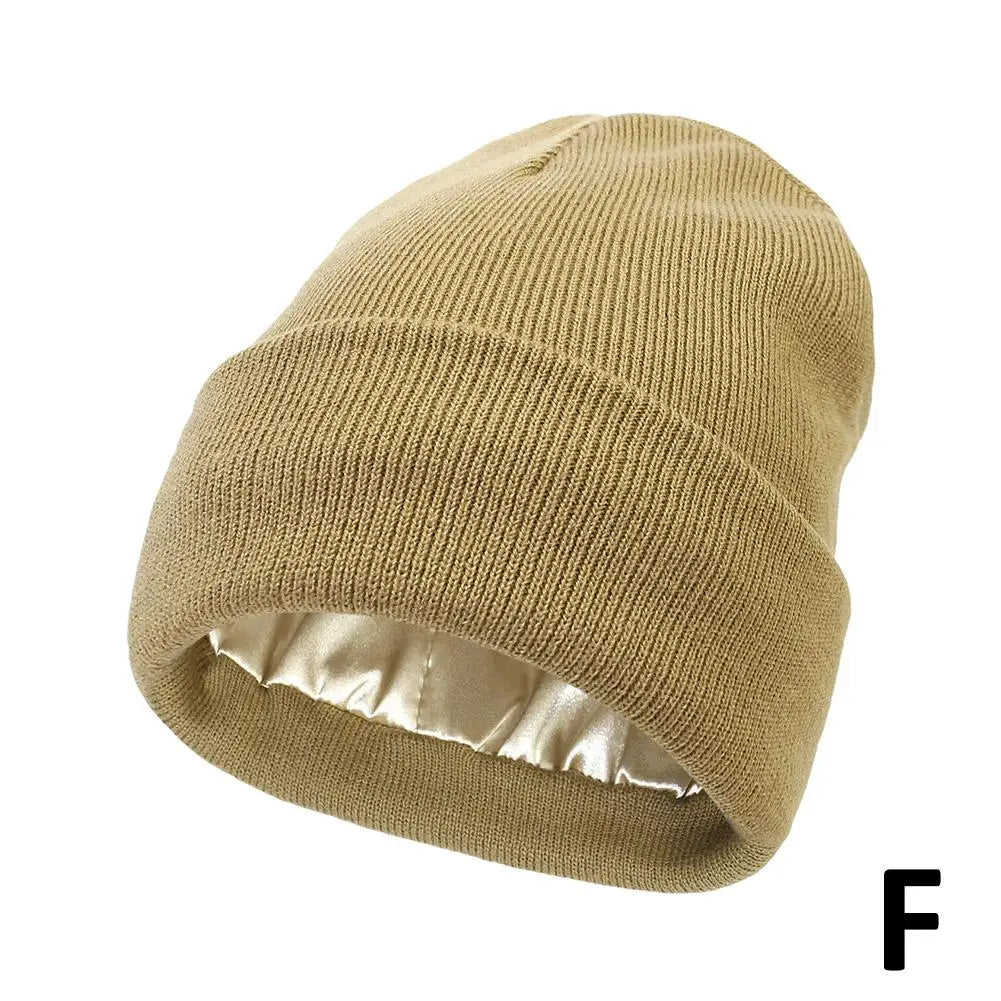 Cashmere Beanie Silk-Satin Lined